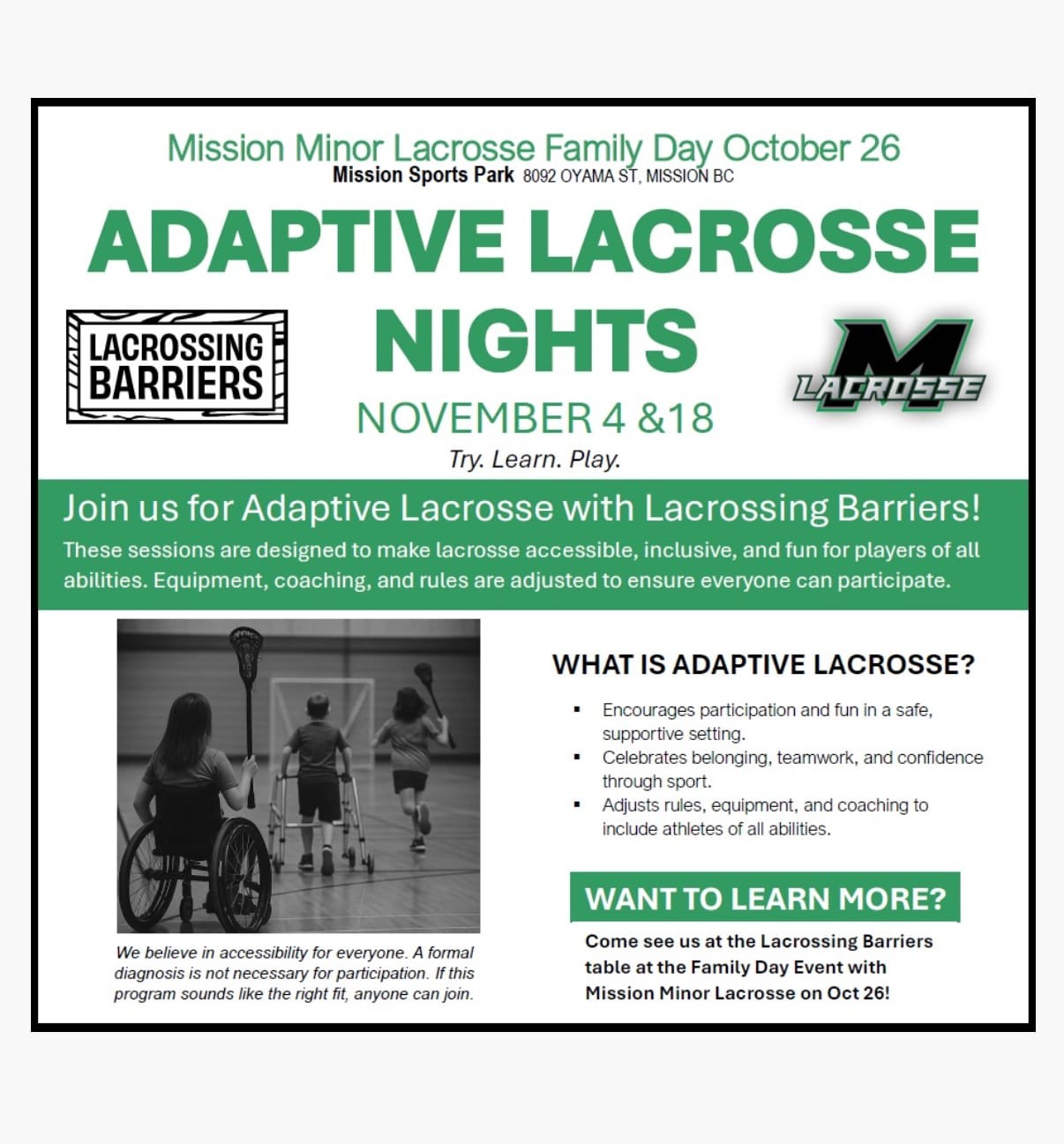 ADAPTIVE LACROSSE NIGHTS
